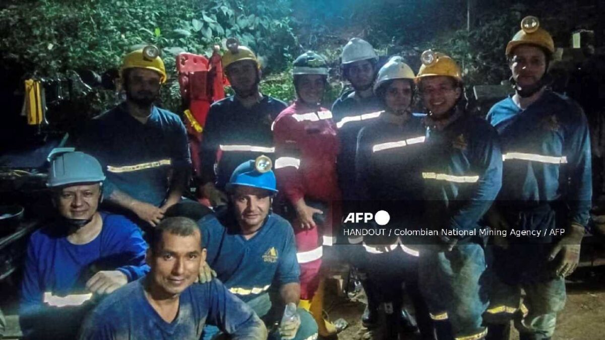 Los mineros fueron rescatados.