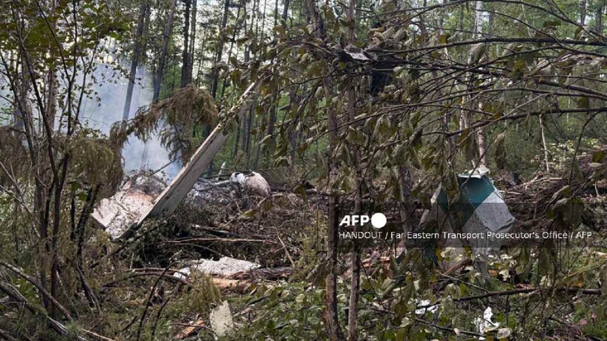 Se estrella avión en Rusia.