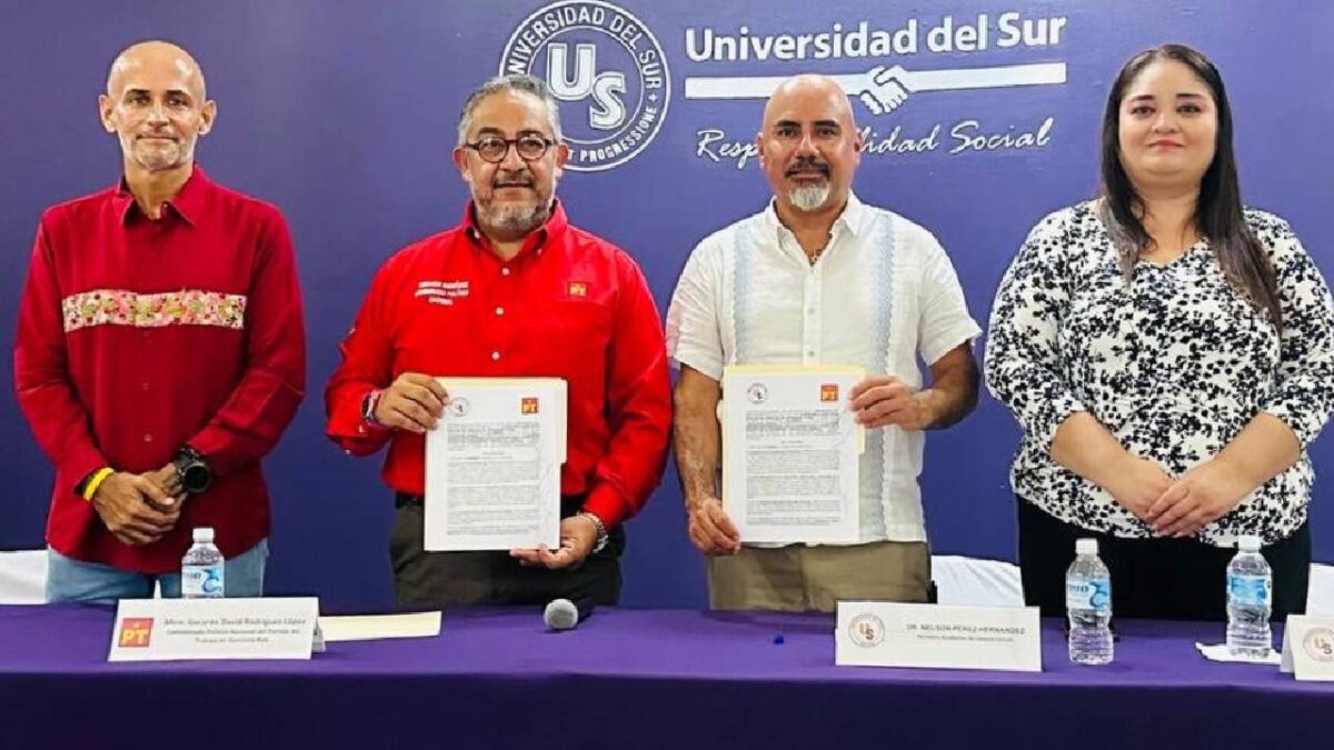 Firma de un convenio con la Universidad del Sur.