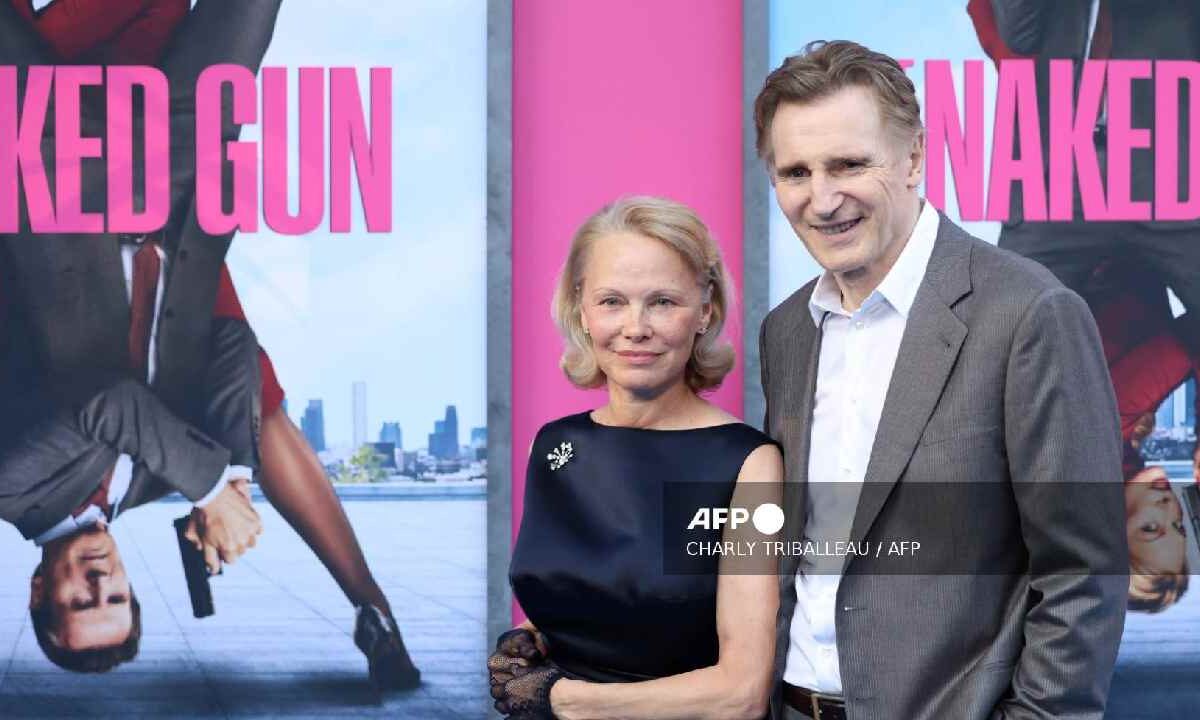 Pamela Anderson y Liam Neeson: concuerda en su química.