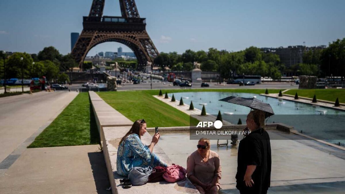 Ola de calor en París.