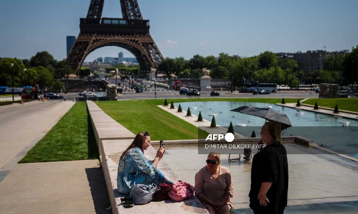 Ola de calor en París.