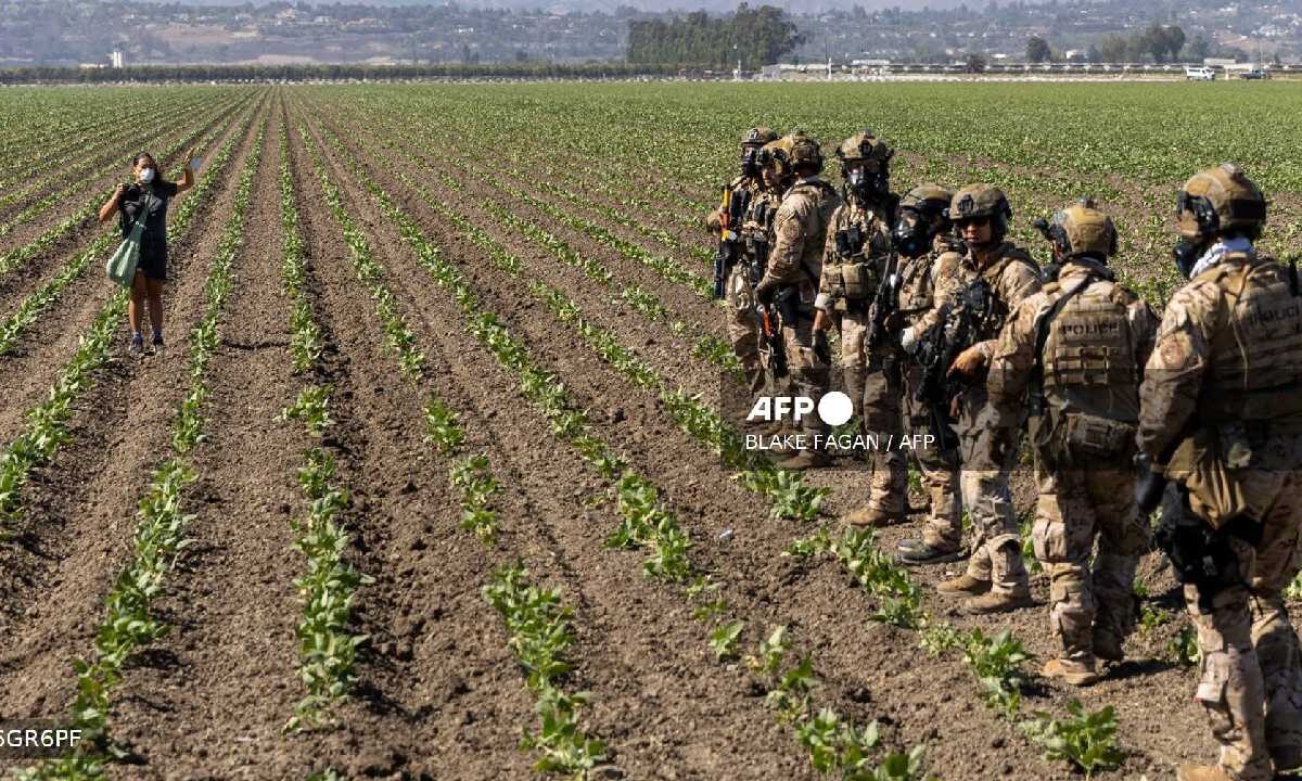 Mexicanos detenidos en California.