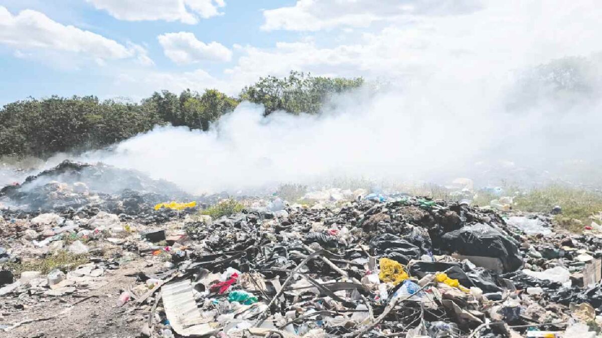 Crisis en el relleno sanitario del sur del estado.