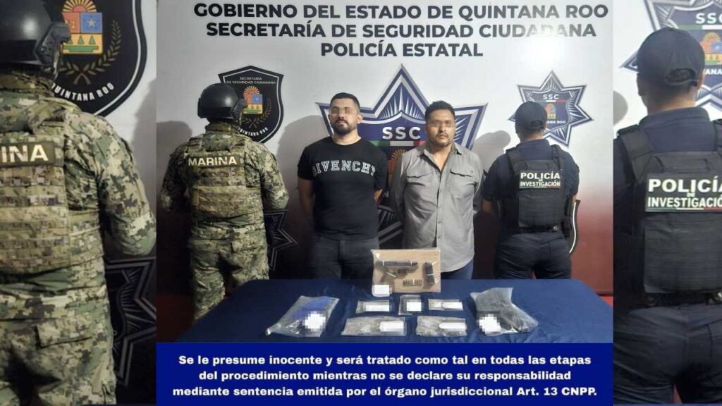 La policía de Cancún realizó la operación.