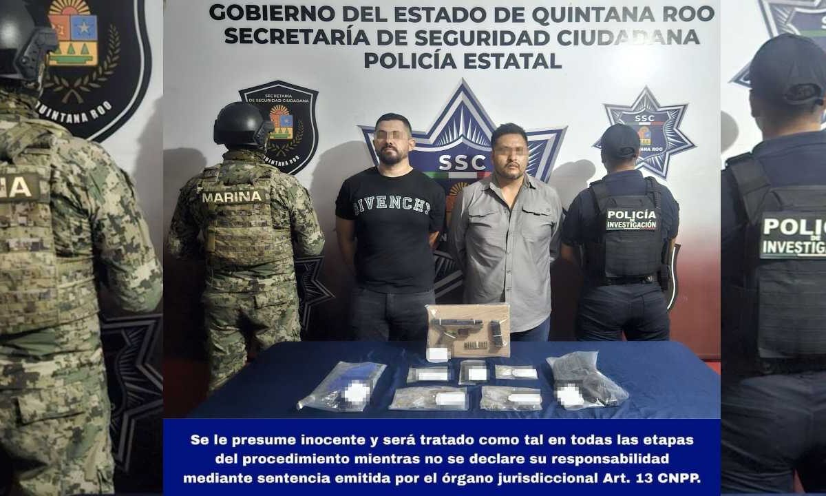 La policía de Cancún realizó la operación.