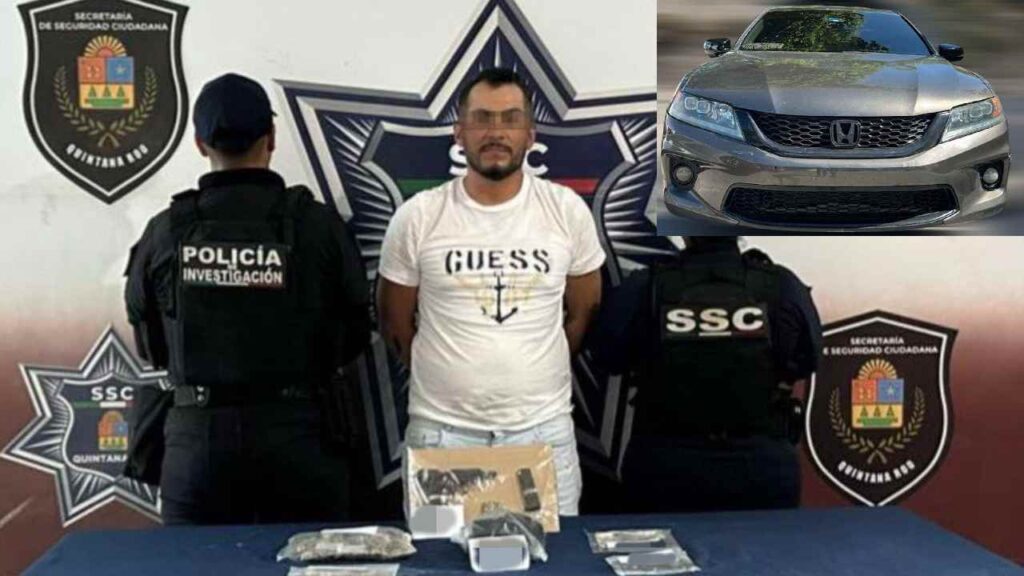 El presunto narcomenudista iba armado.