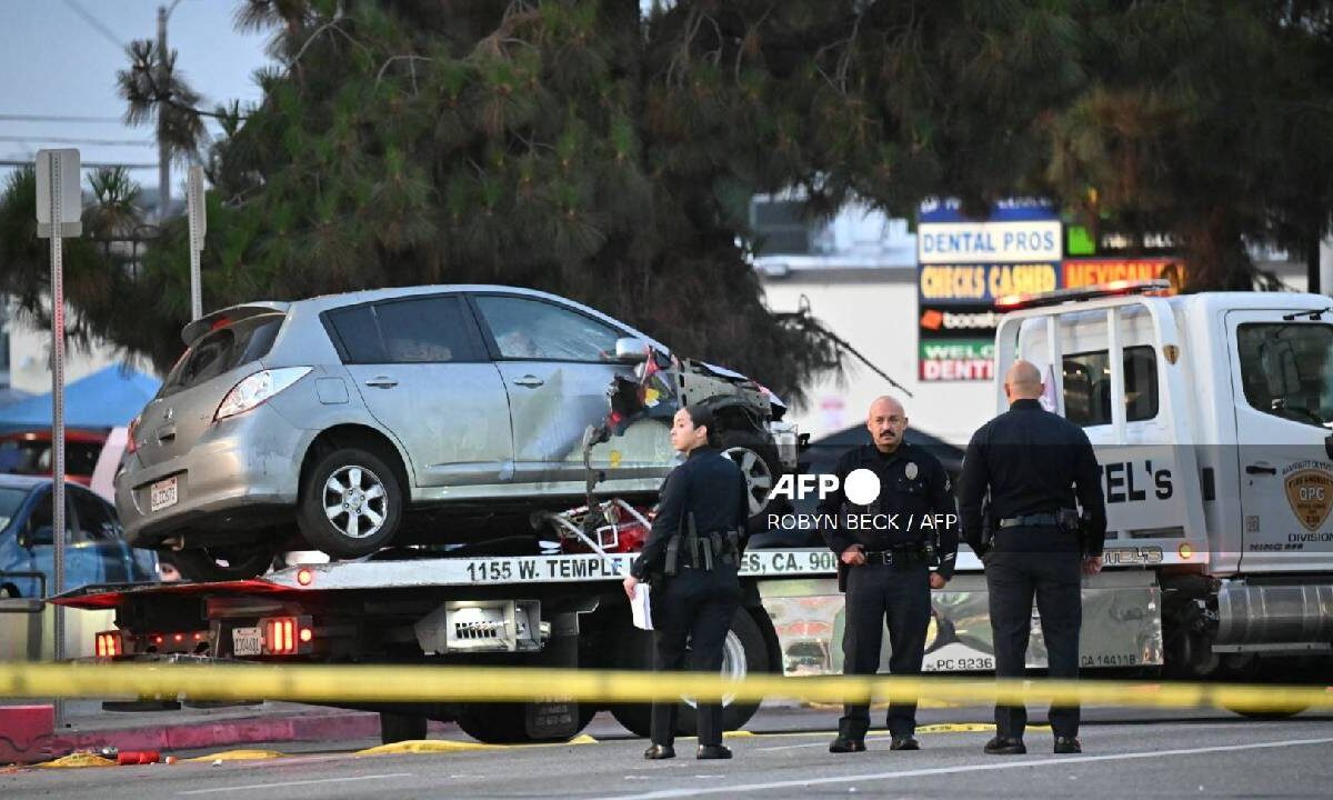 Vehículo involucrado en el atropellamiento a una multitud en Hollywood la madrugada del 19 de julio de 2025, hiriendo a 28 personas, según el Departamento de Bomberos de Los Ángeles.