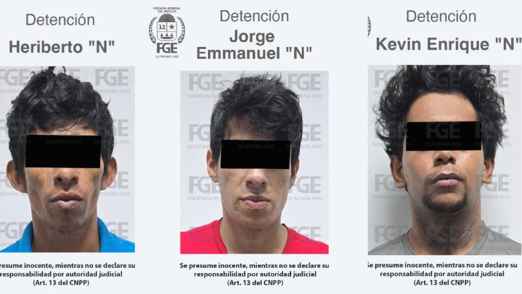 Los detenidos por el ataque armado.