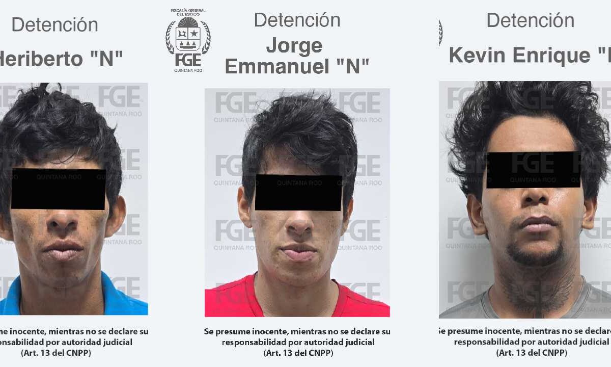Los detenidos por el ataque armado.