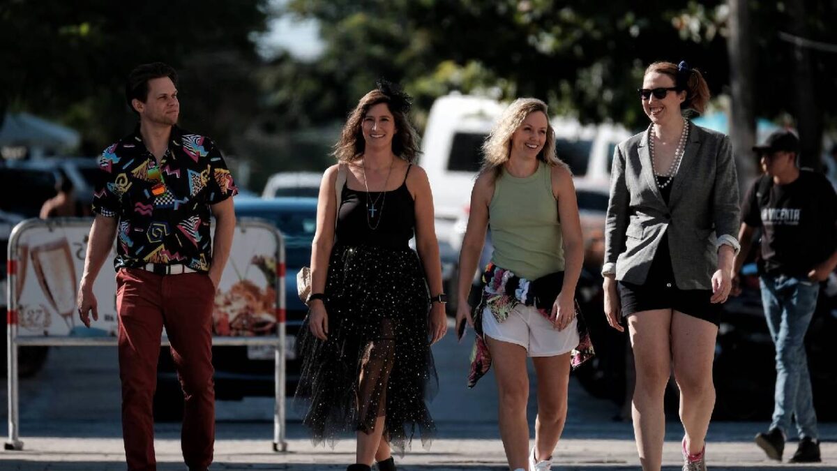 Turistas en la Riviera Maya.