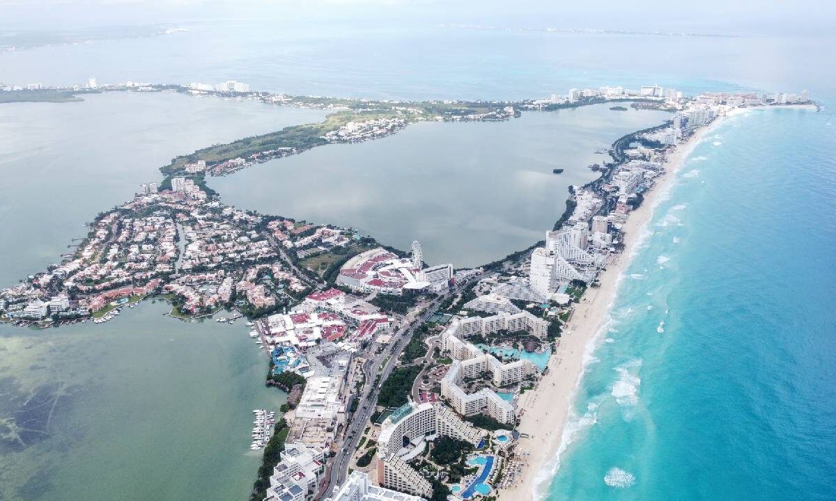 Hoteles frente al mar en Cancún.