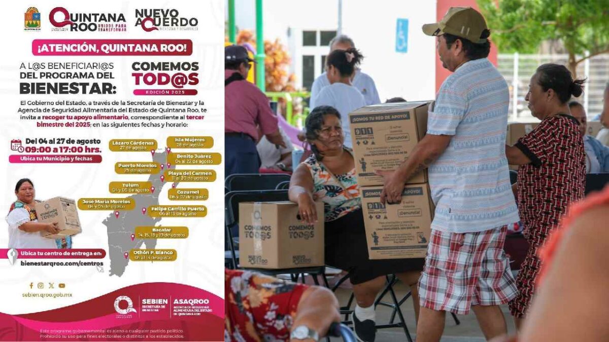 Ya están las fechas para la entrega de despensas.