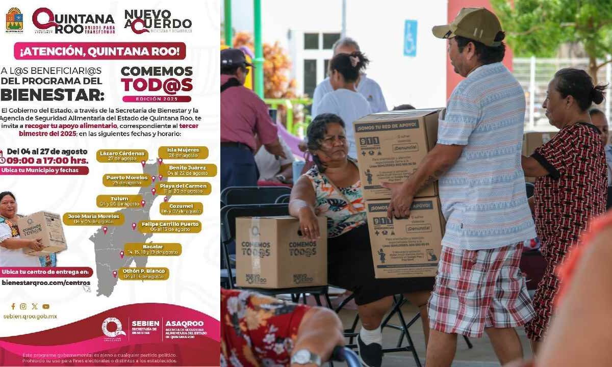 Ya están las fechas para la entrega de despensas.