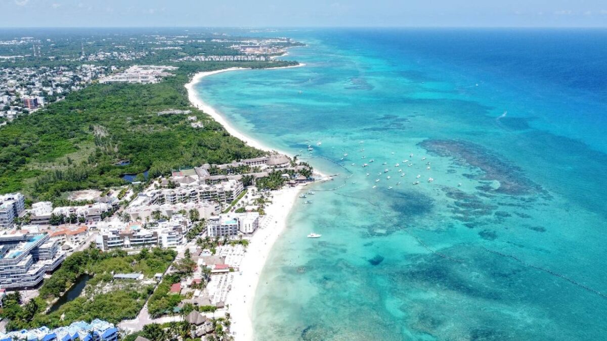 La Riviera Maya, desde las alturas.