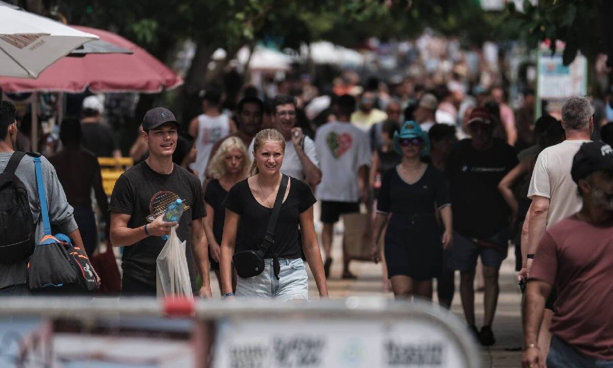 Turistas en el Caribe mexicano.