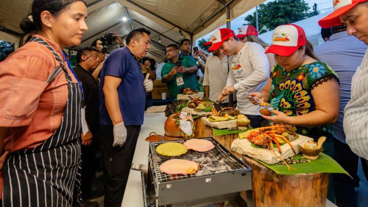 Festival gastronómico en Tulum.