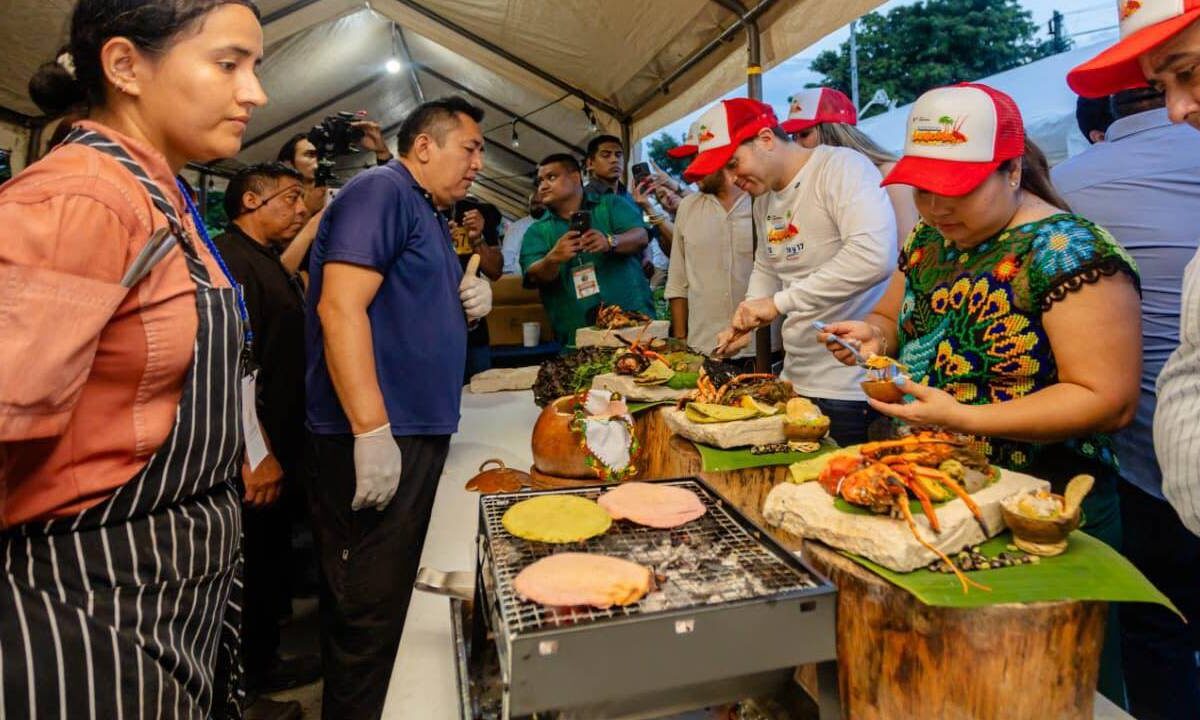 Festival gastronómico en Tulum.