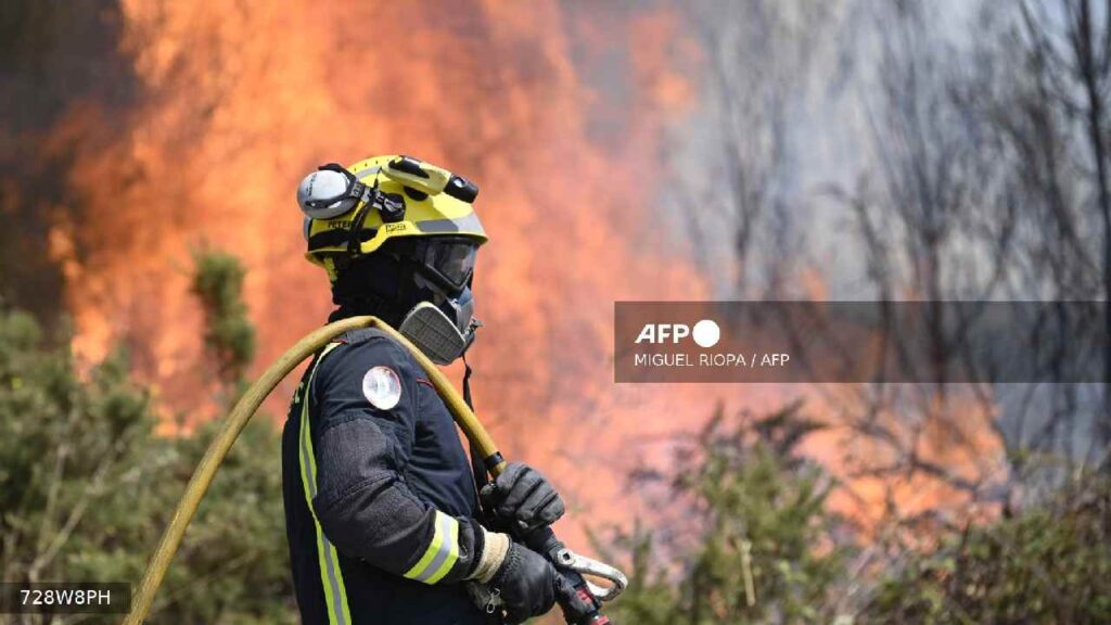España bajo fuego por incendios.