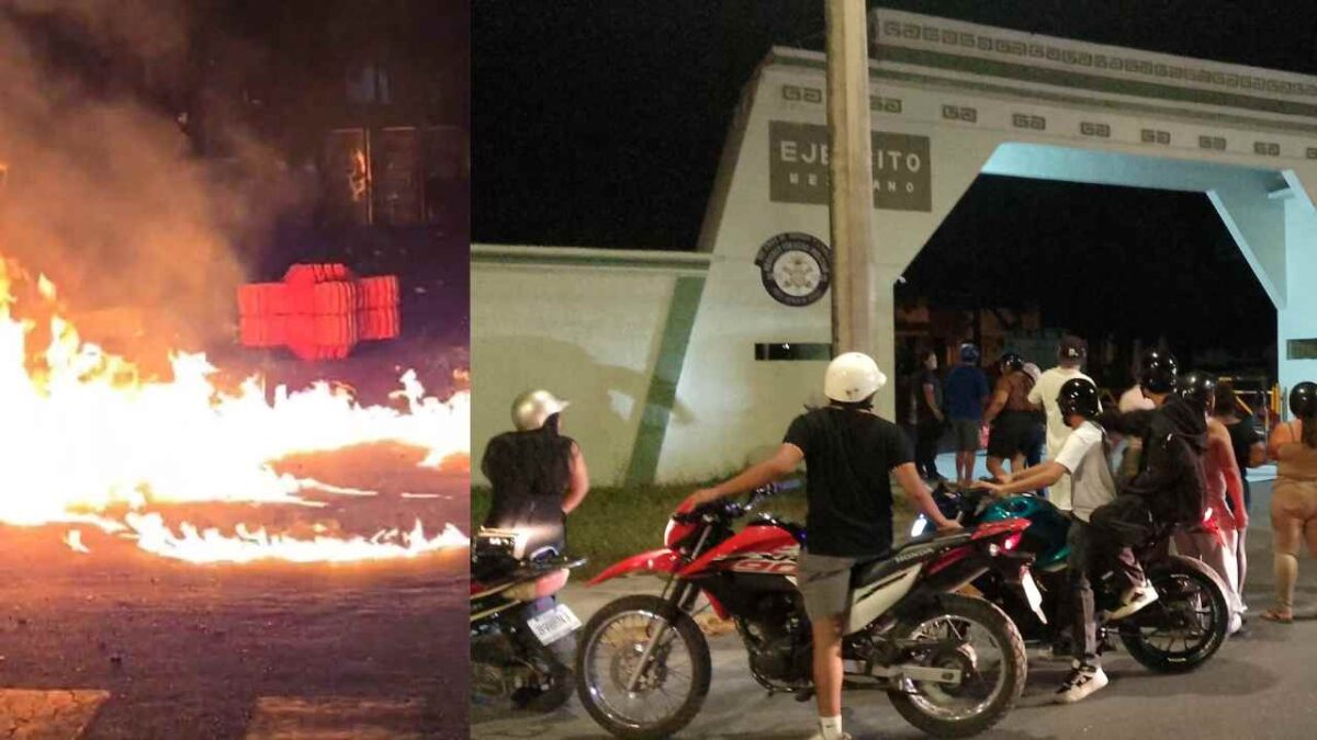 Noche violenta en Cozumel.