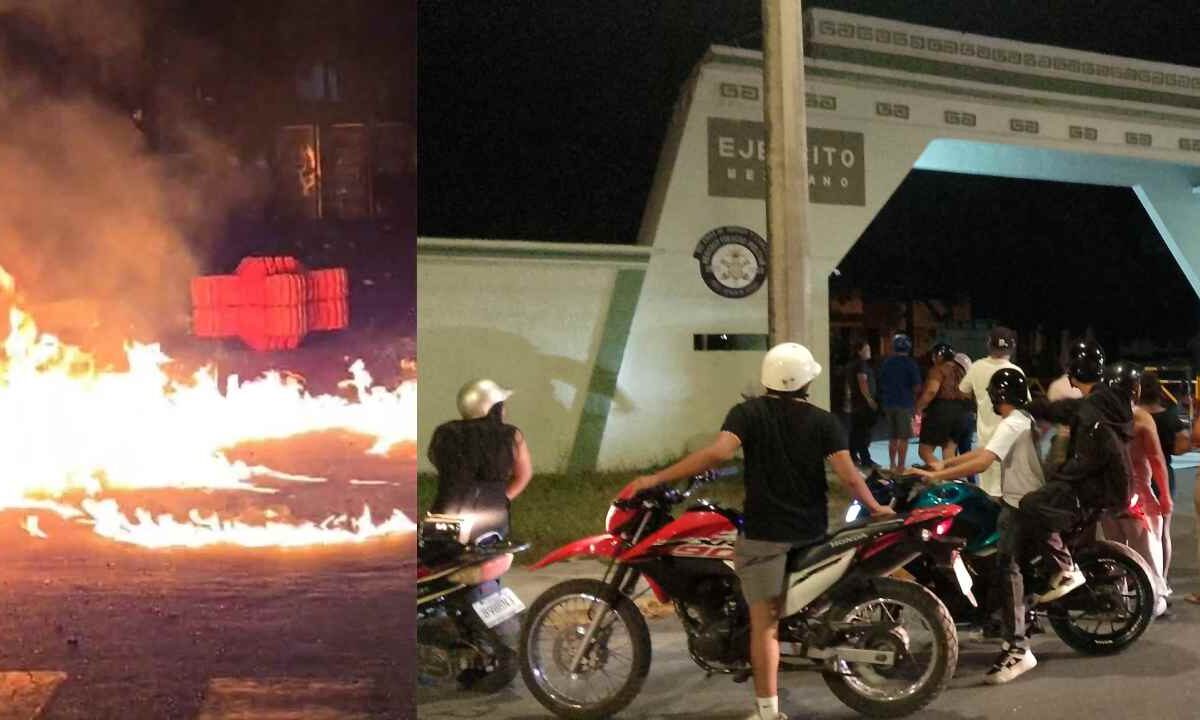 Noche violenta en Cozumel.