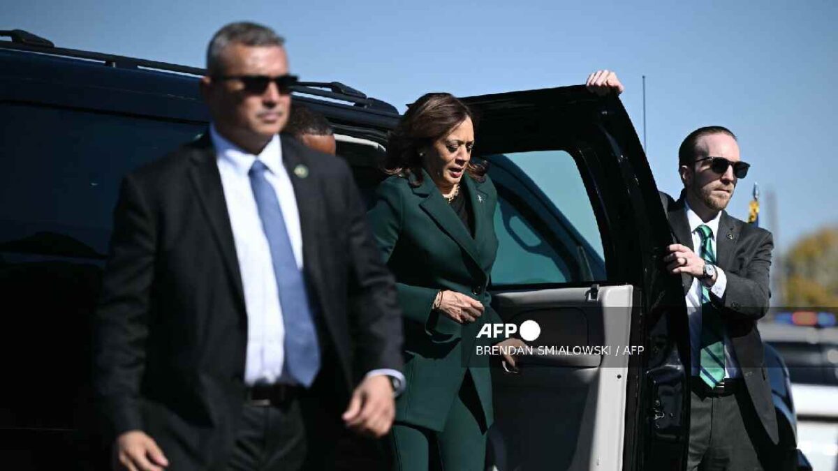 Kamala Harris, sin protección federal.
