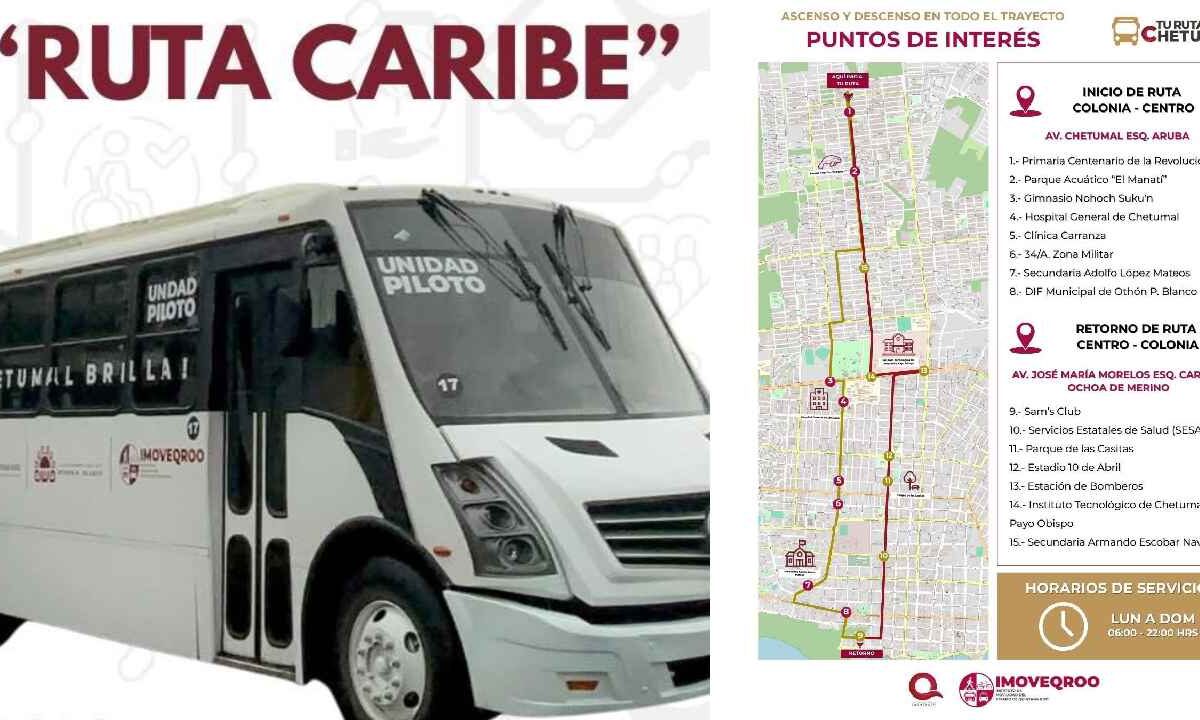 Últimas noticias. Primera ruta piloto de transporte público.