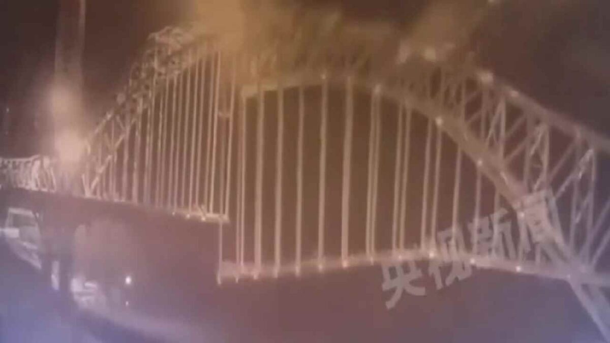 Momento del percance.