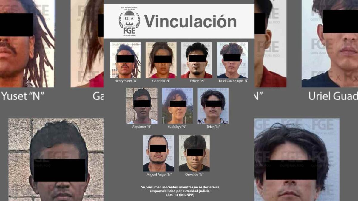 Fueron detenidos en Cancún.