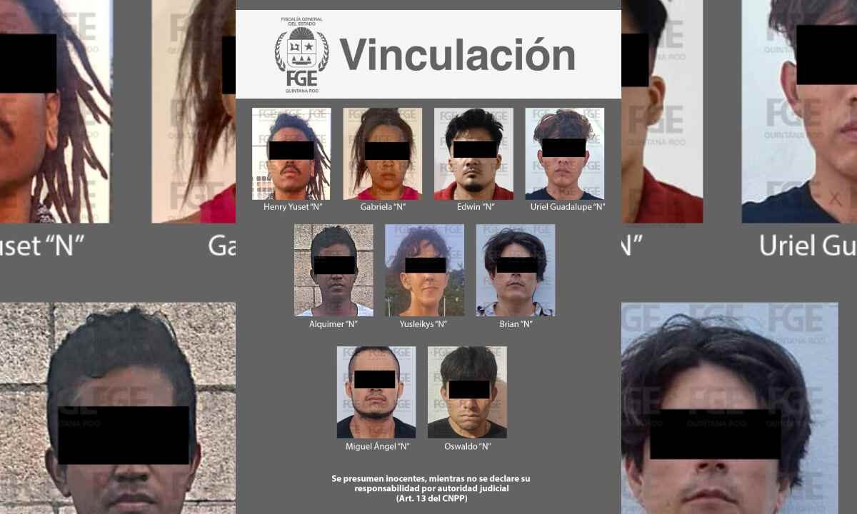 Fueron detenidos en Cancún.