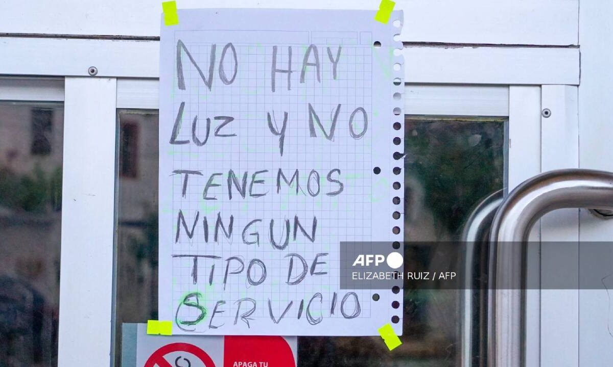 Apagón en Cancún.