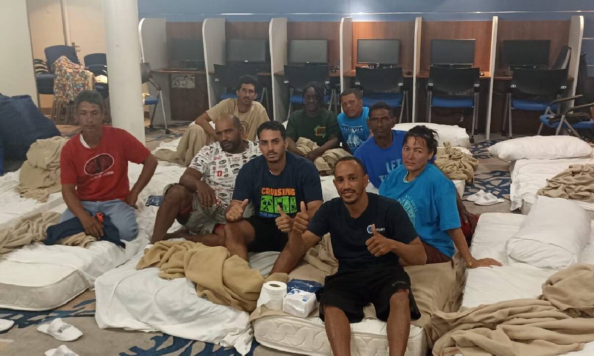 Balseros cubanos rescatados en costas de Quintana Roo. E