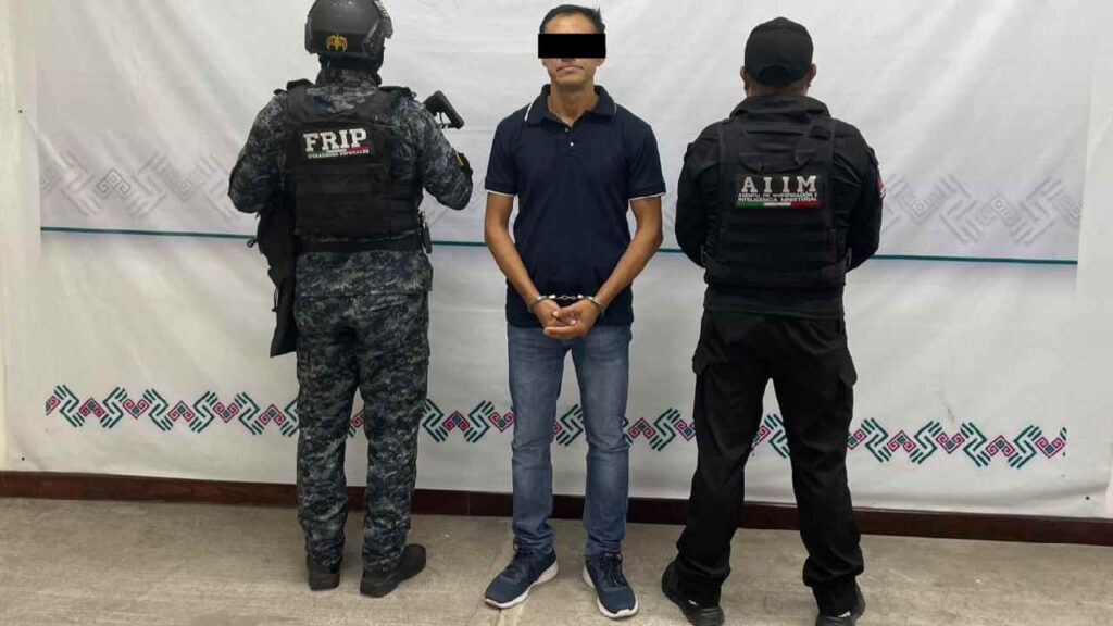 El detenido fue trasladado a Chiapas.