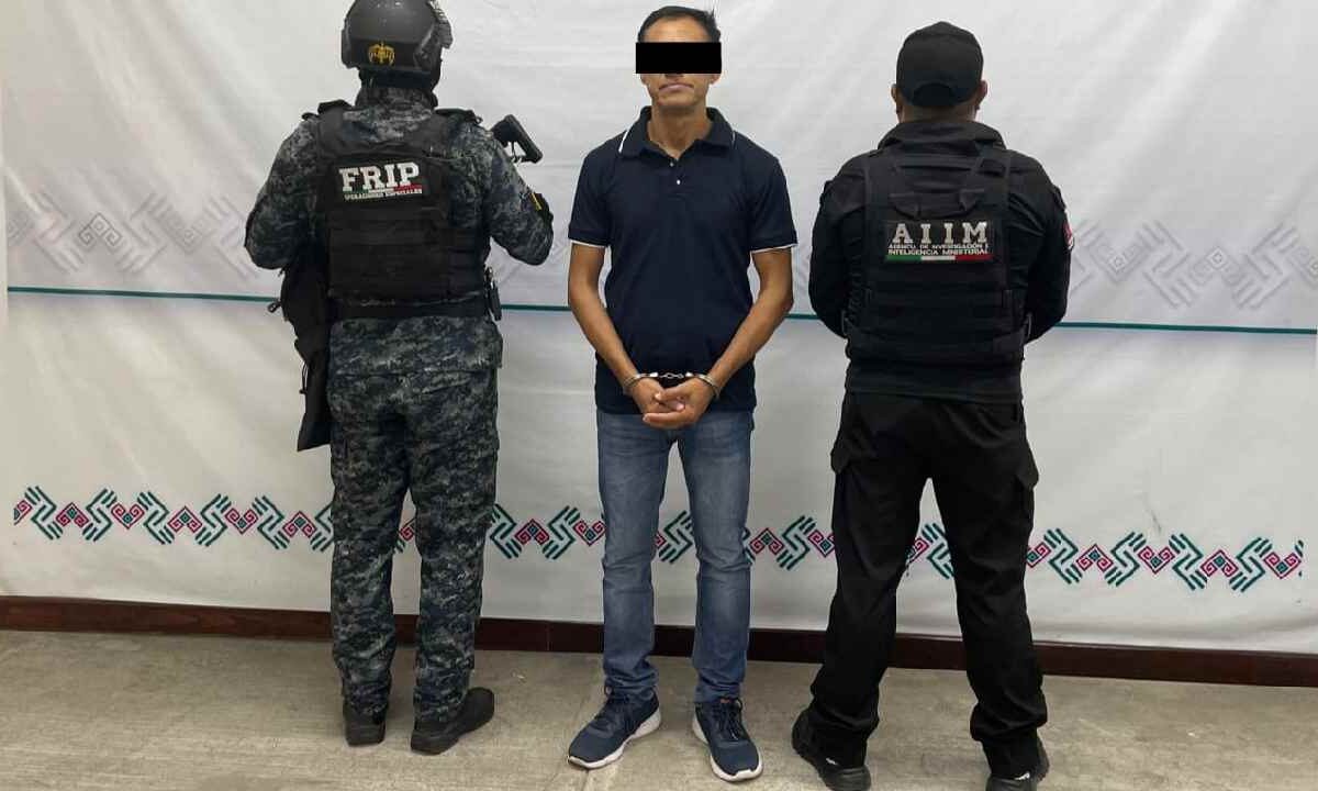 El detenido fue trasladado a Chiapas.