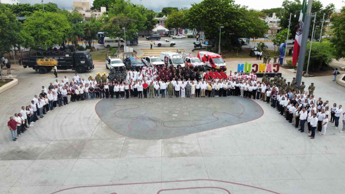 Ceremonia en Cancún.