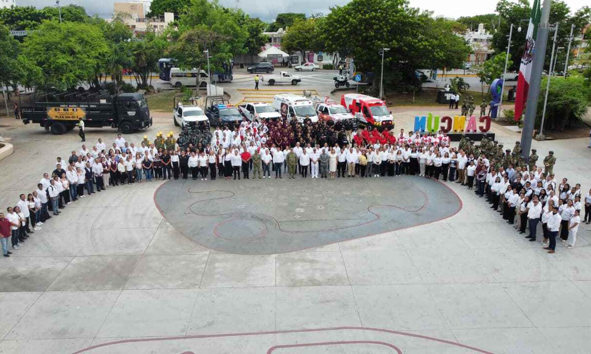Ceremonia en Cancún.