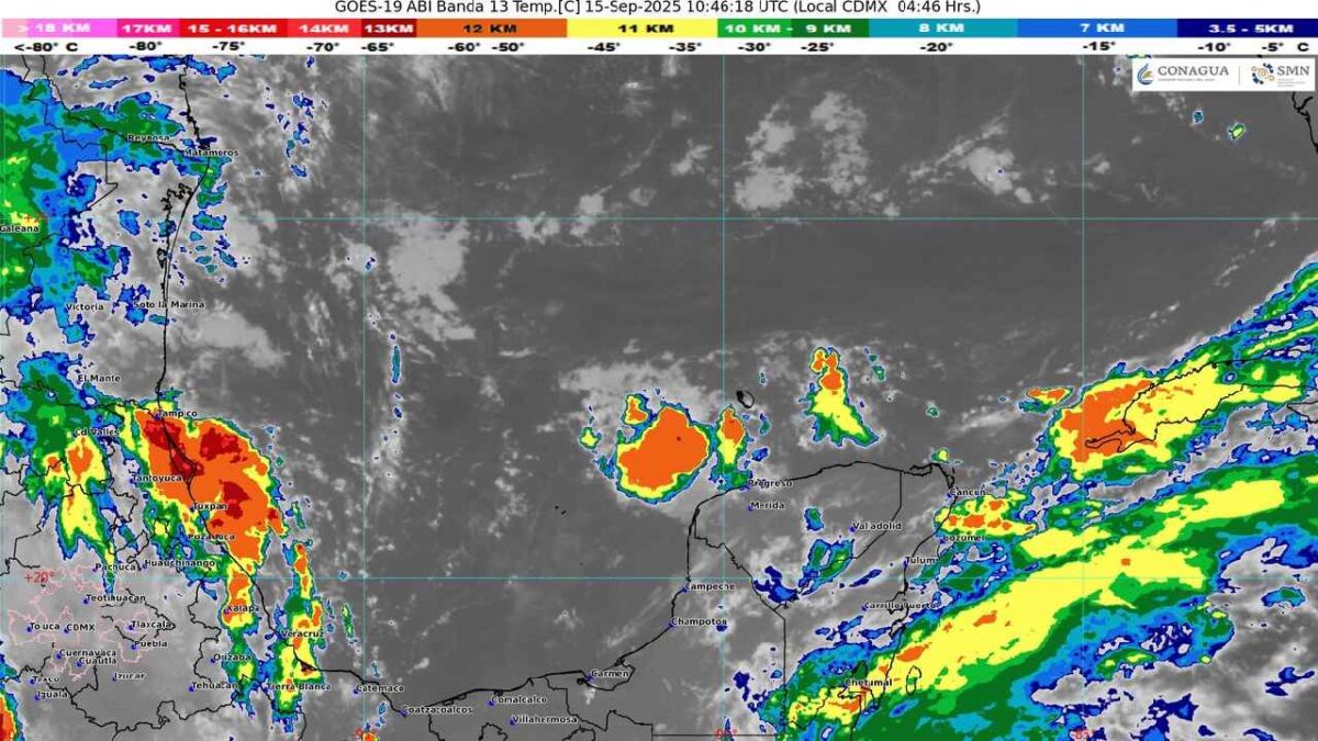 El clima en Quintana Roo. Prevén lluvias.