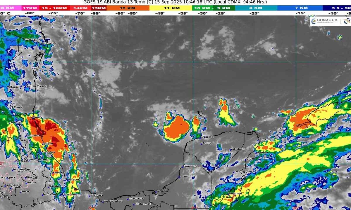 El clima en Quintana Roo. Prevén lluvias.