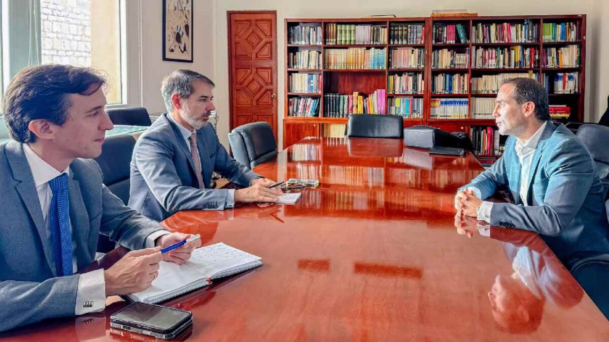 Diego Castañón se reunió con el embajador de España en México, Juan Duarte Cuadrado.