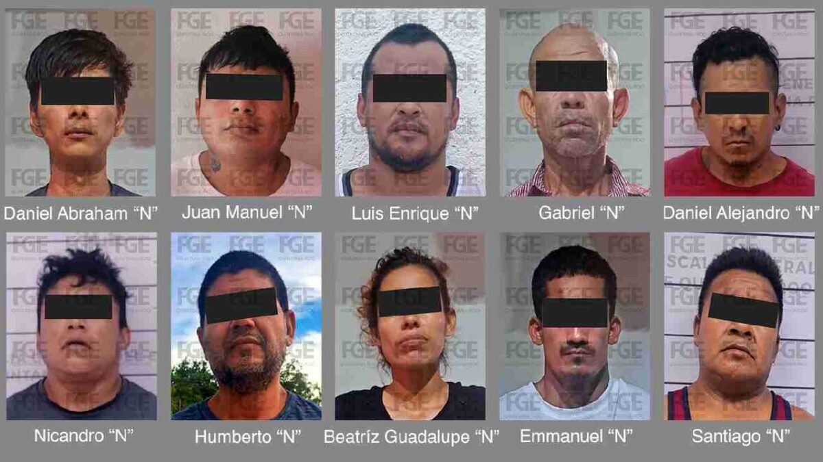 Fueron detenidos en Cancún.