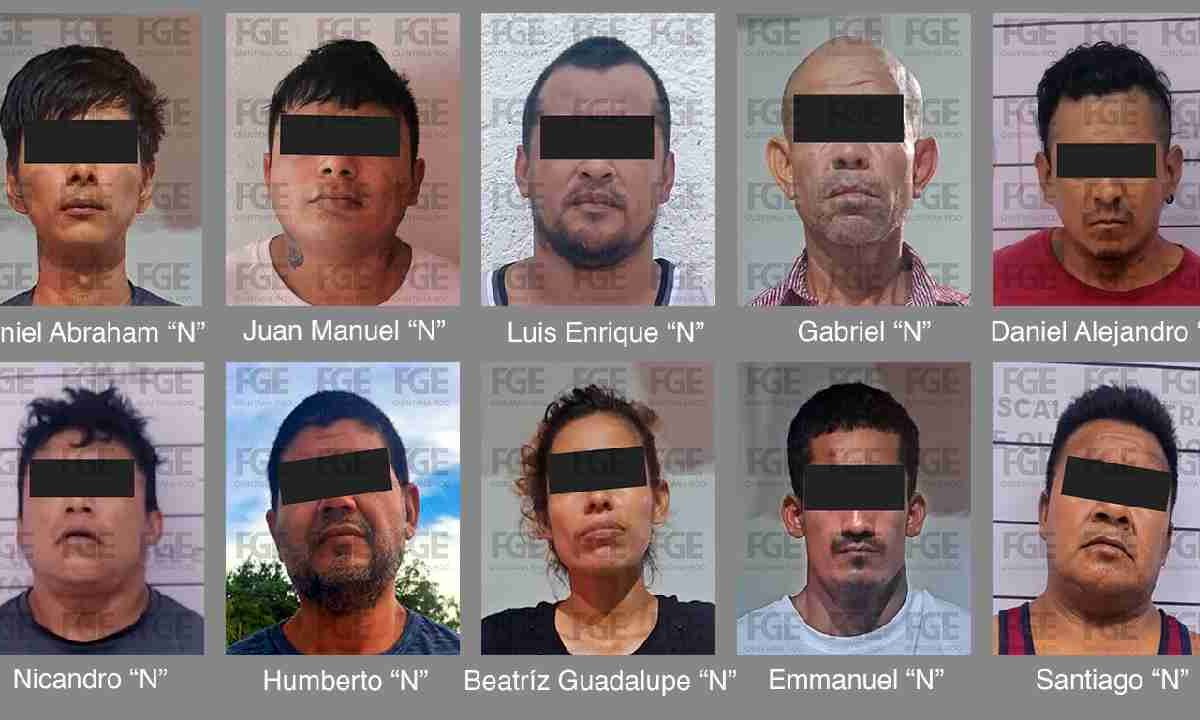 Fueron detenidos en Cancún.