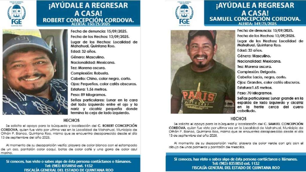 Desaparecen dos en Mahahual.
