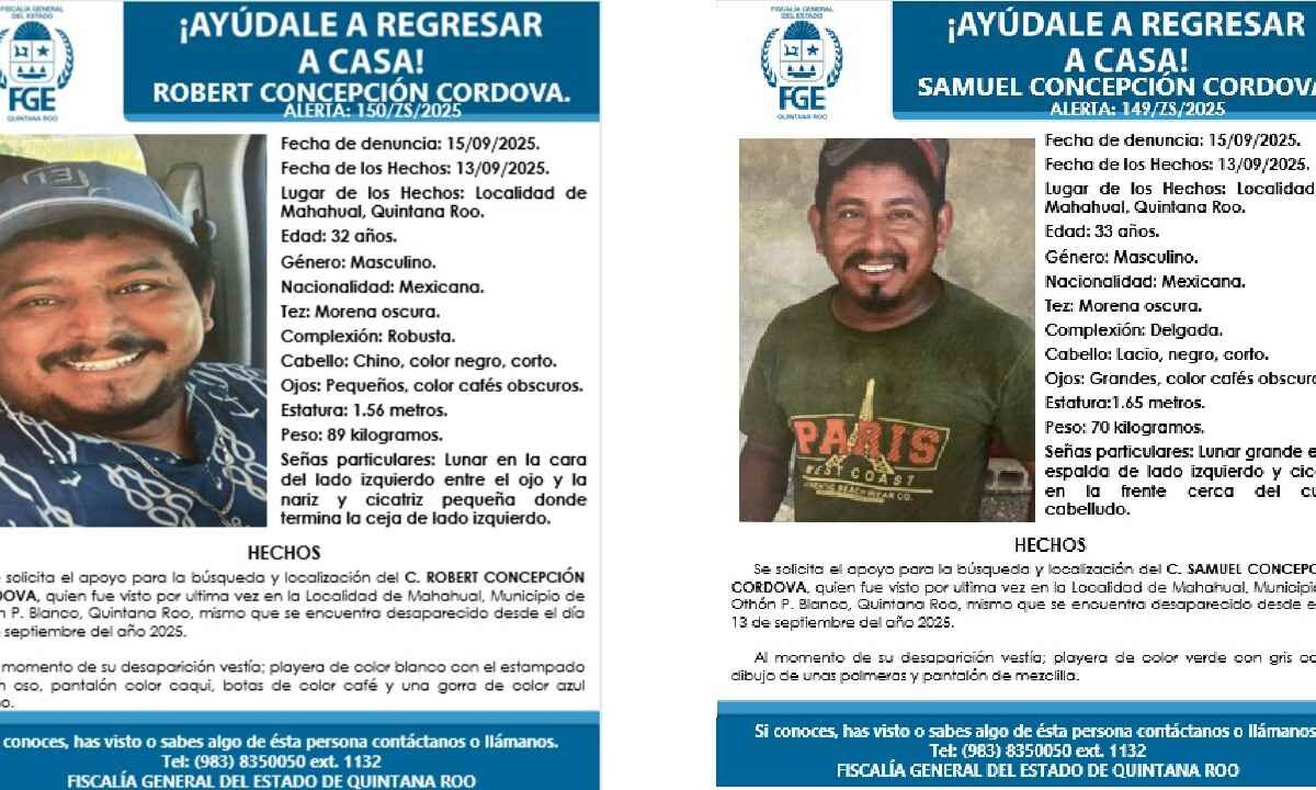 Desaparecen dos en Mahahual.