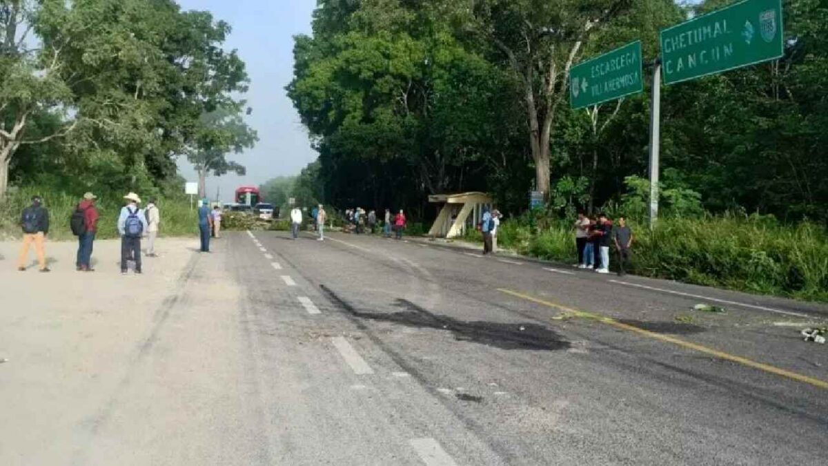Protesta por falta de luz en el sur del estado.