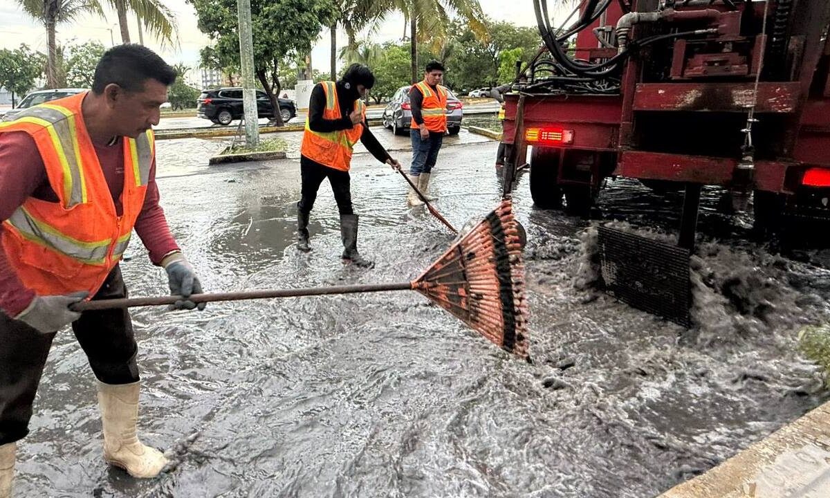 Pozos de absorción en Cancún.