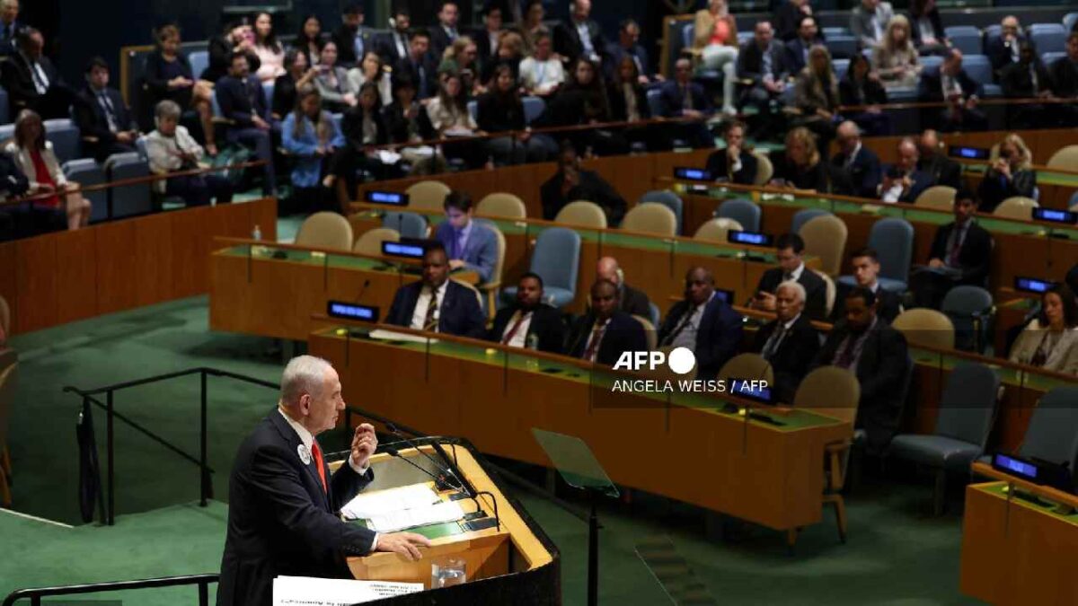 Primer ministro de Israel ante la ONU.