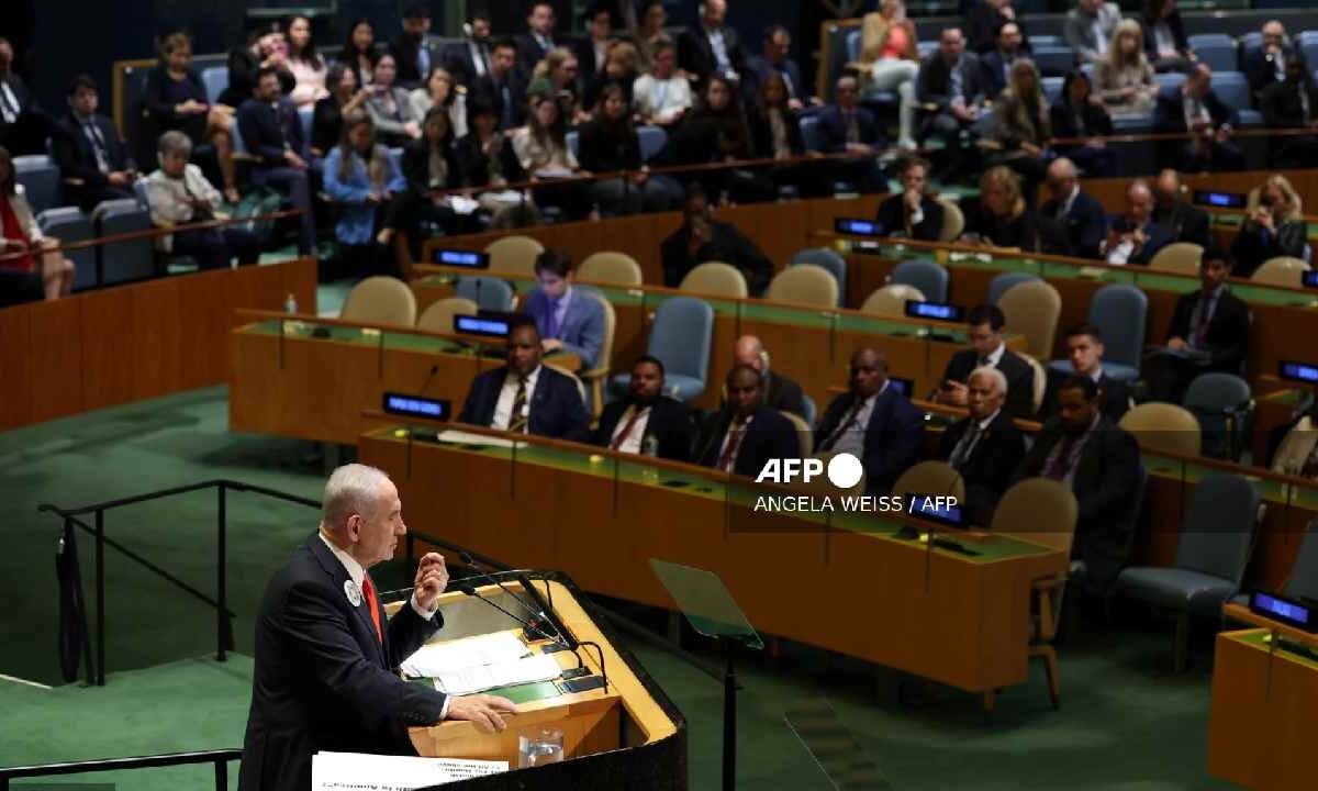 Primer ministro de Israel ante la ONU.