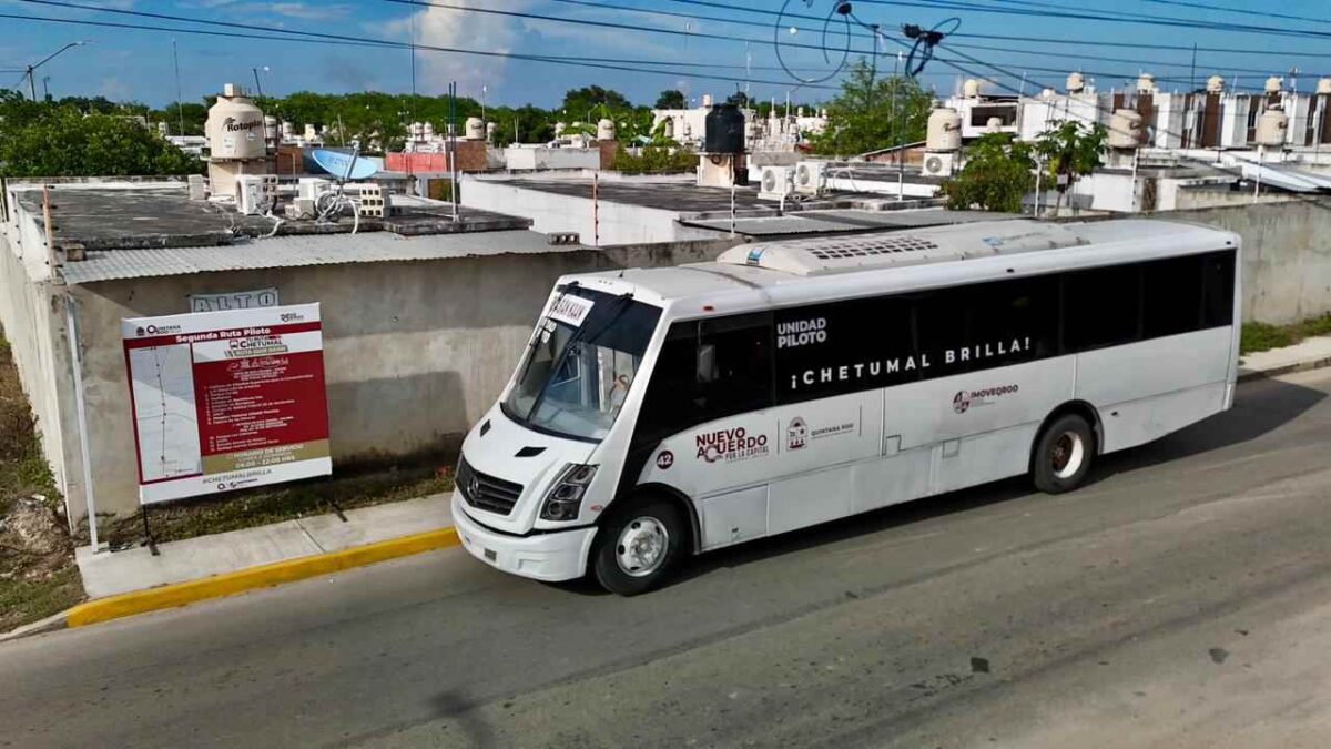 Nueva ruta de transporte en Chetumal.