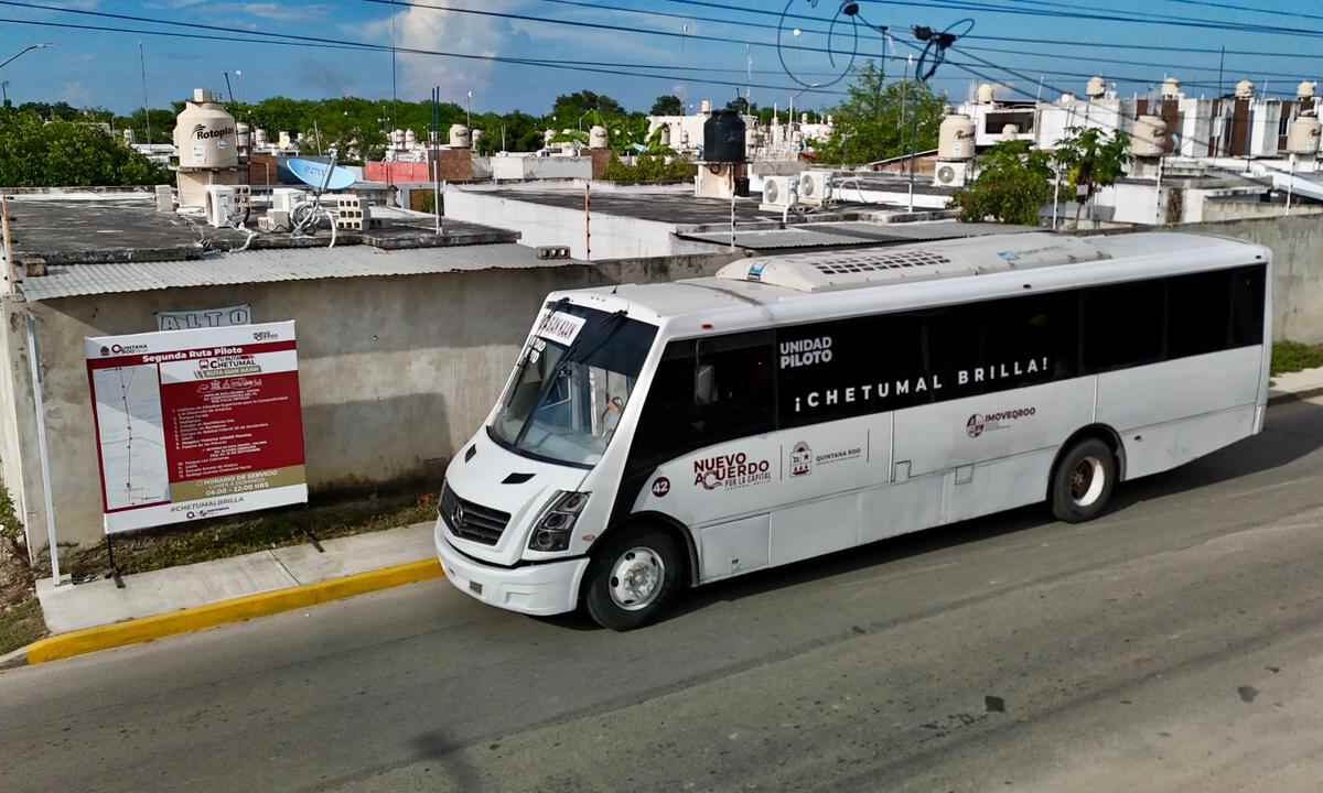 Nueva ruta de transporte en Chetumal.