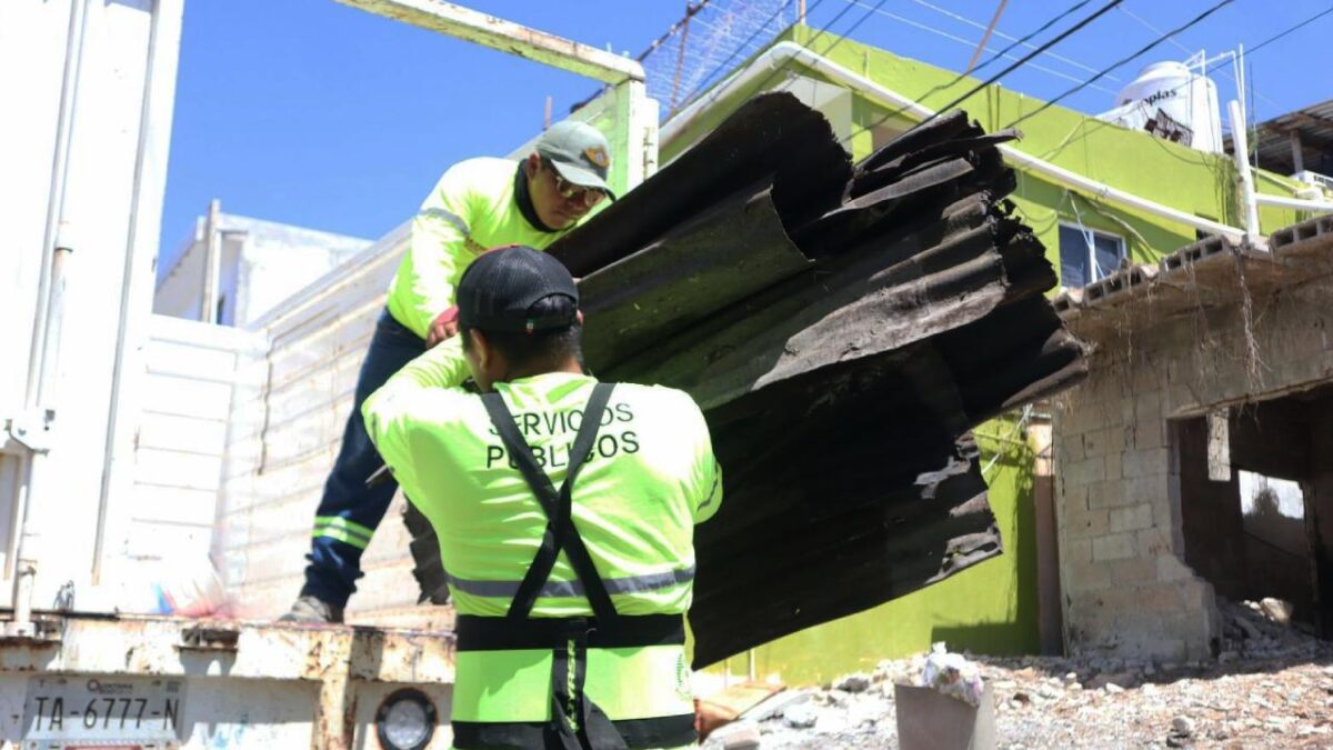 Descacharrización en Isla Mujeres.